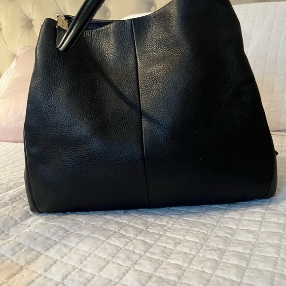 COACH 26224 Madison Phoebe Shoulder Bag | Black Refined Pebbled Leather - Picture 11 of 16